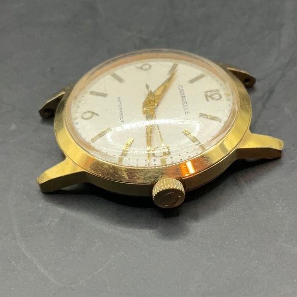 Vintage 1960s Caravelle Men's Manual Wind Mechanical Gold Tone Watch Runs Good! - Picture 3 of 5